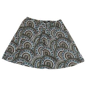 New York & Company Skirt 18 A-Line 100% Cotton Y2K Boho Mandala Office Preppy